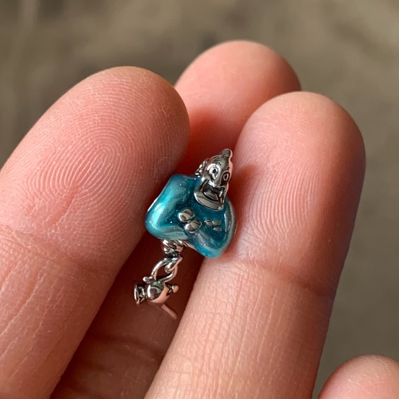 NWOT Disney Aladdin Genie & Lamp Dangle Charm Pendant Sterling Silver 925 - Picture 6 of 12